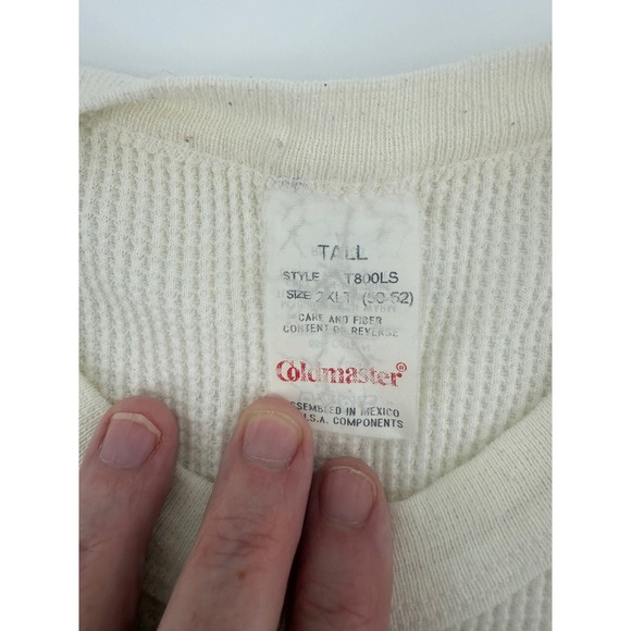 VTG Coldmaster Mens 2XLT Tall Thermal Long Sleeve Waffle Knit Under Shirt - Picture 1 of 9